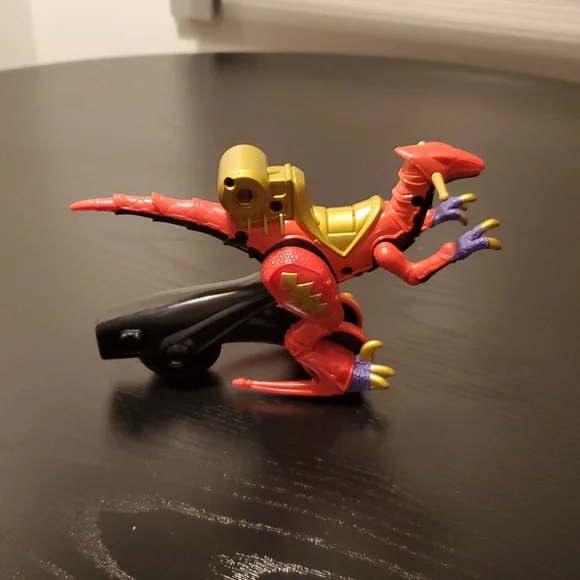 POWER RANGERS Dino Thunder Red Raptor Rolling Vehicle - Picture 6 of 7